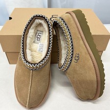 UGG Tasman Braid Suede Wool Lined Women's Slippers Chestnut US 6-11 New with Box picture