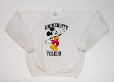 True VTG 80s Mickey Mouse Champion Sweatshirt Size XL Toldedo University Disney picture