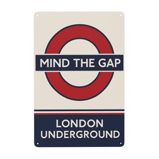 Vintage London Underground Travel Metal Tin Sign Wall Decor 8x12 Inch picture