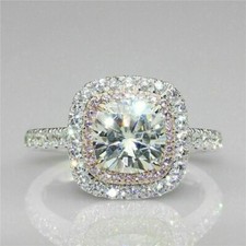 3.02Ct VVS1 Round Cut Lab Created Diamond Anniversary 14K White Gold Finish Ring picture