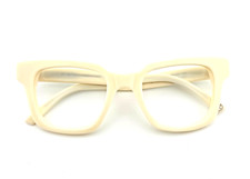THE KOOPLES BF6 WHITE UNISEX NEW AUTHENTIC FULL RIM EYEGLASSES FRAMES 50-22-145 picture