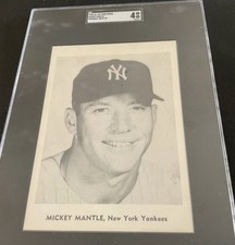 1958-61 Jay Publishing MICKEY MANTLE Portrait Neck Up SGC 4 5x7 Yankees Vintage picture