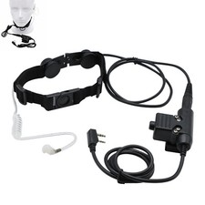 Z Tactical Throat Mic Z003 Air Tube Headset with U94 PTT for Baofeng Radio UV-5R picture