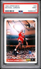 Iconic🔥 PSA 9 1992 Michael Jordan 23 Upper Deck MINT picture
