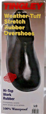 Tingley Weather-Tuff 1300 Stretch Rubber Overshoes Hi-Top Black LG (9 1/2-11) picture