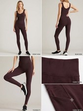Rhone Women's Active Performance Leggings Brownberry Stretch Workout Pant XS picture