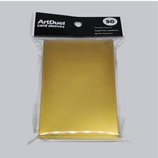 ArtDuel Premium Matte Gold Card Sleeves Yu-Gi-Oh Japanese 62x89mm 50ct picture