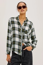 RAILS New Women's Hunter Shirt Olive Ivory All Sizes Ships Free (MSRP 188+) picture