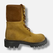 Loewe Women's Brown Sierra Suede Combat Boot Size 40 picture