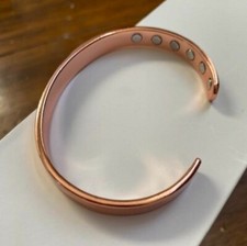 Pure Copper Bracelet 12 Powered Magnets Fashion Arthritis Men Women Cuff New picture