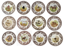 Spode woodland set of 12 X dinner plates- 12  x unique-----3762----- picture