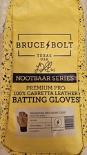 Bruce Bolt Premium Pro Short Cuff Youth Small Cabretta Leather Batting Gloves picture
