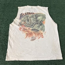 VTG 1992 Alabama Roll Tide Elephant Cut Off Caribbean Soul Shirt 2XL Distressed picture