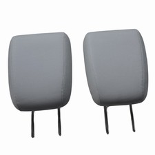 2011-2017 Honda Odyssey 3rd Row Seat Headrests Light Gray Leather Set Of 2 OEM picture