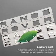 3D Front Hood / Rear Trunk Emblem Letters Nameplate Badge For Range-Rover 1pcs picture