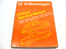 1970 71 72 - 1976 VOLKSWAGEN SUPER BEETLE & KARMANN GHIA OFFICIAL SERVICE MANUAL picture