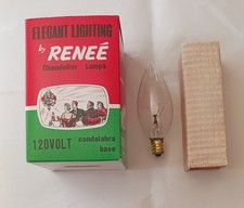 Vtg   19 Pc.  Chandelier   25 Watt Clear Bulbs  