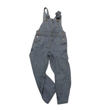 Genuine Kids From OshKosh Overalls Kids 5T Blue Stripe Denim Bib Pockets Casual picture