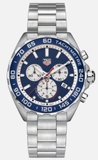 Tag Heuer Formula 1 Chronograph Blue White Quartz Watch Steel CAZ1018.BA0842 picture