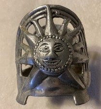 Vintage Fine Pewter Celestial Sun Piece Very Nice 🔥 picture