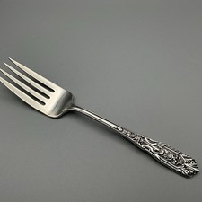 MILBURN ROSE- WESTMORLAND STERLING COLD MEAT FORK- 8” picture