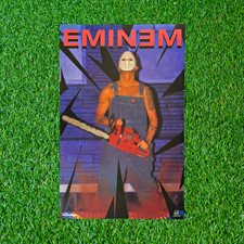 Rare 2001 Eminem Slim Shady Chainsaw Poster Funky Enterprises 6548 Vintage picture