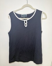 Karen Scott Navy Sleeveless Tank Size L picture