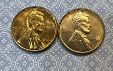 1960D Small Date 1960P Large Date -Lincoln Memorial Cents Choice  (2 COIN SET) picture