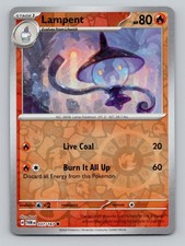Lampent 037/167 Common Twilight Masquerade Pokemon Reverse Holo Near Mint picture