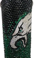Custom Made PHILADELPHIA EAGLES Blinged Rhinestone Hot Cup 12 Ounce Handmade Art picture