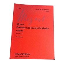 Mozart Fantasy & Sonata C Minor KV 475 457 NOS 1973 Urtext 1st Ed Schott UT50095 picture