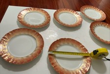 Set of 6 Antique Limoges France Salad Plates 8.5