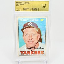 1967 Topps Mickey Mantle #150 New York Yankees HOF picture