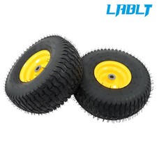 LABLT 2 Pack 15x6.00-6 Inflated Tires & Wheels 4 Ply 3/4