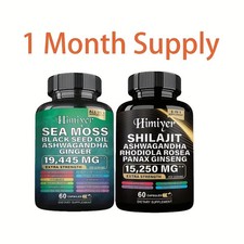 Dynamic Vitality Bundle - Sea Moss Multivitamin & Shilajit Power Combo 120 Ct picture