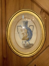 Louis E Jones PA Original Still Life Painting Vase Antique Framed Art c1900 picture