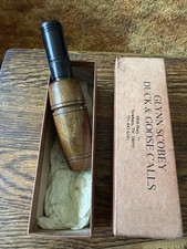 VINTAGE GLYNN SCOBEY SIGNED GOOSE CALL In Original Box Newborn Tennessee picture