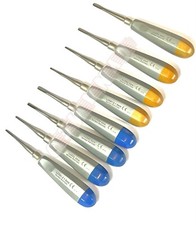 GERMAN 8 PCS STRAIGHT DENTAL SURGERY EXTRACTION LUXATING ELEVATOR-1.5MM TO 4MM picture
