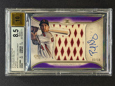 2018 Topps Definitive Auto Relics Purple #ARCPG Paul Goldschmidt jersey, /10 picture