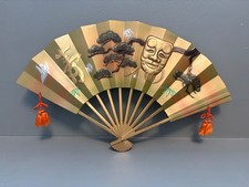 Japanese traditional 1970s bronze brass fan, wall hanging fan for Tea Ceremony picture