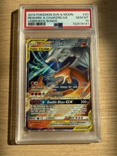 Pokemon 2019 Reshiram Charizard GX 20 Tag Team Unbroken Bonds GEM MINT PSA 10 picture