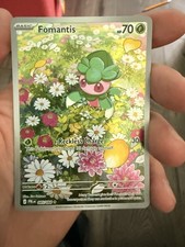 Pokemon Fomantis 085/084 Pitch Black Illustration Rare Full Art IR NM In Hand picture