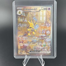 Pokémon TCG Alakazam ex SIR Holo 201/165 SV 151 Perfect Centering no Whitening picture