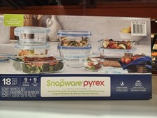 Snapware Pure Pyrex Glass 18-Piece Food Storage Set - NEW & Sealed picture