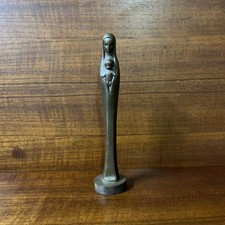 VINTAGE LEOPOLDINE MIMOVICH MARY JESUS MOTHER & CHILD CAST BRONZE STATUE picture