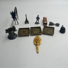 Vintage Metal Souvenir Miniatures Lot Eiffel Tower Cable Car Liberty Bell Brass picture