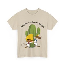 Speedy Gonzales & Slowpoke Rodriguez Tee, Cartoon Duo T-Shirt picture