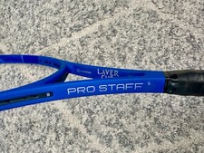 Rare Wilson Pro Staff 97 Countervail Laver Cup Blue Edition Tennis Racquet 4 1/4 picture