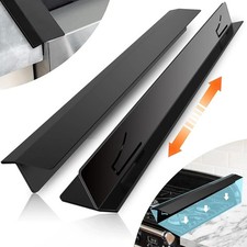 2pcs Kitchen Stove Counter Gap Covers Stainless Steel Stove Guard Cooktop Trim K picture