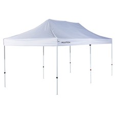 Klutch Pop-Up Canopy Tent, 10ft. x 20ft., Telecopic Legs, White, Waterproof, picture